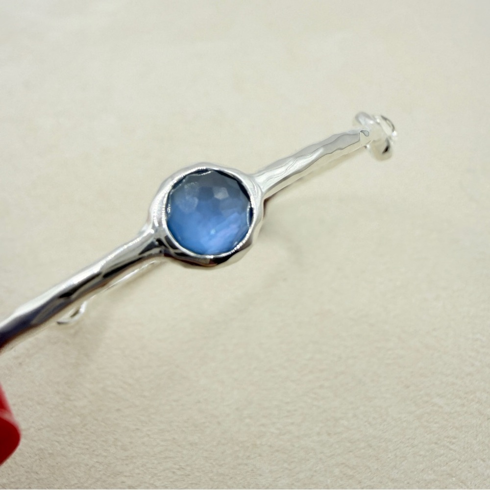 Ippolita Wonderland 5 Stone Bangle Bracelet in Savoy Size 2 Blue - Picture 6 of 16